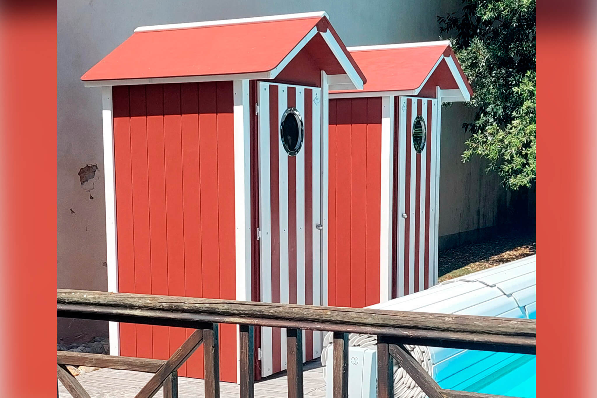 Cabine à l'ouest - Cabines de plage en bois