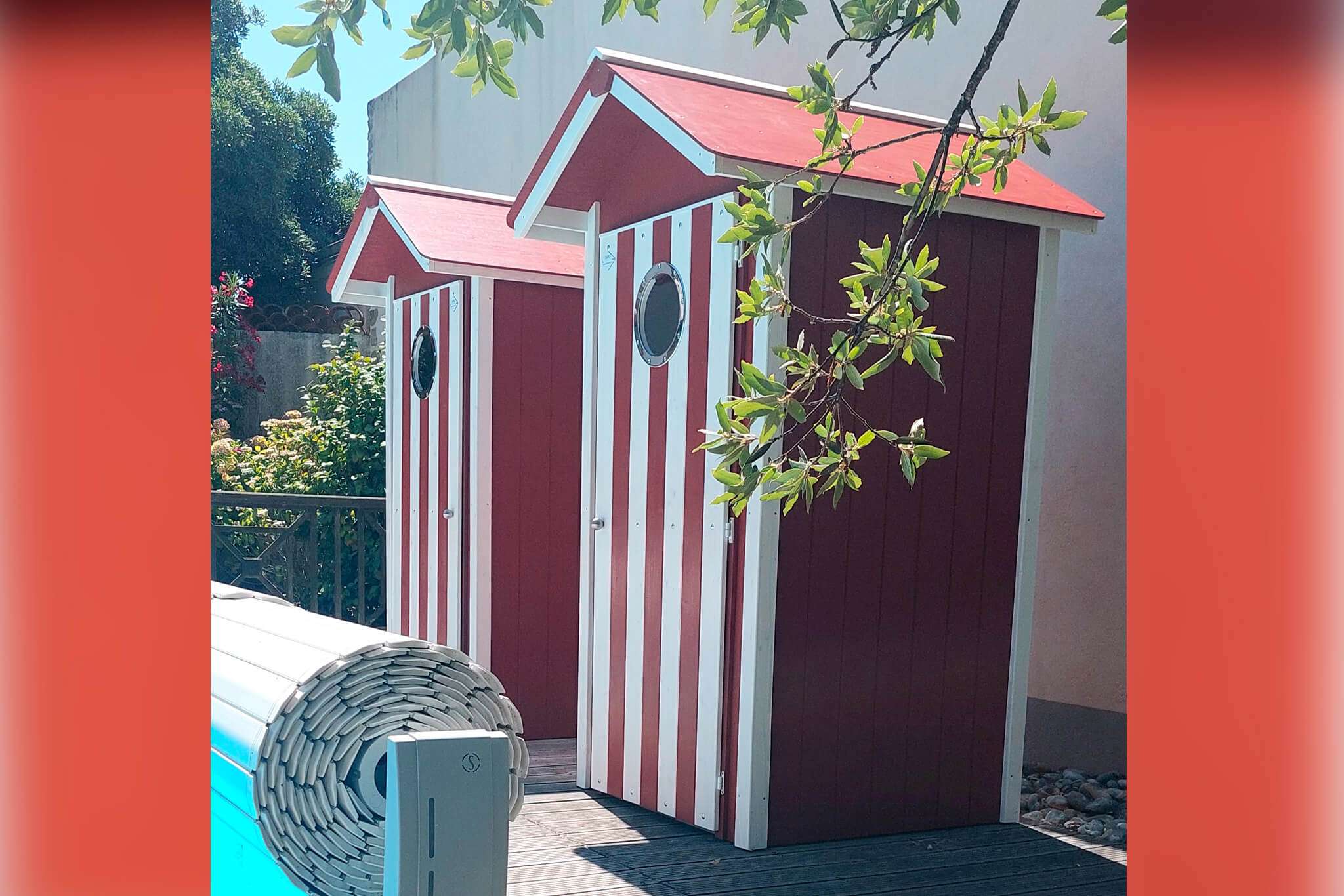 Cabine à l'ouest - Cabines de plage en bois
